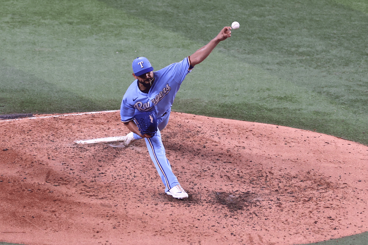 Texas Rangers starting pitcher Martin Perez